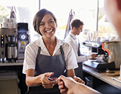 Restaurant-accepting payment